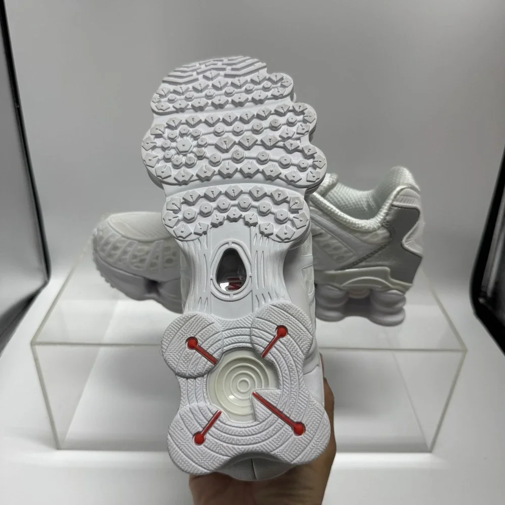 Brand New Nike Shox TL White Silver AV3595-100 Men's Size 8 / Women's Size 9.5